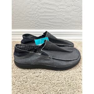 REEF Men’s Cushion Coast Slip-On Shoes Gray Canvas Casual Comfort NWT | Size 8